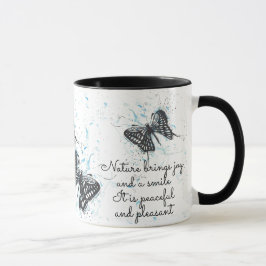 Black Butterfly Tasse