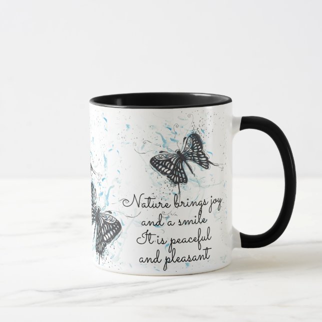 Black Butterfly Tasse (Rechts)