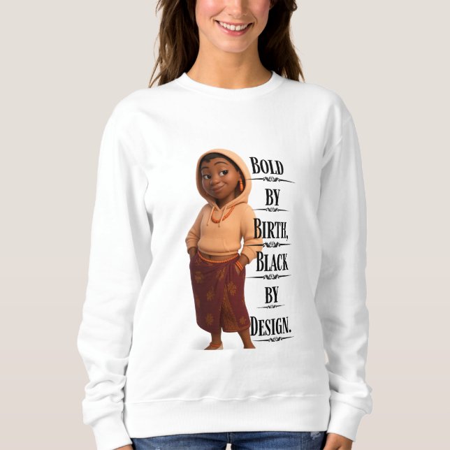 Black By Design,Pixarstyle 3D Sweatshirt (Vorderseite)