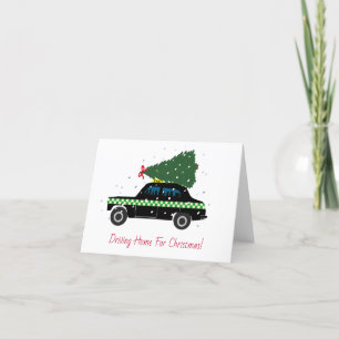 Black Cab Taxi Weihnachten Fahrt nach Hause 