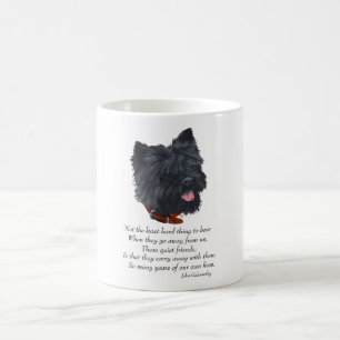Black Cairn Terrier Regenbogenbrücke Tasse