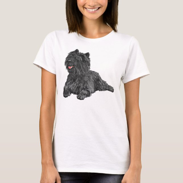 Black Cairn Terrier T-Shirt (Vorderseite)