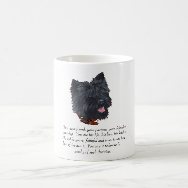 Black Cairn Terrner Keepake - Männlich Kaffeetasse (Mittel)
