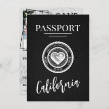 Black California Passport Save the Date
