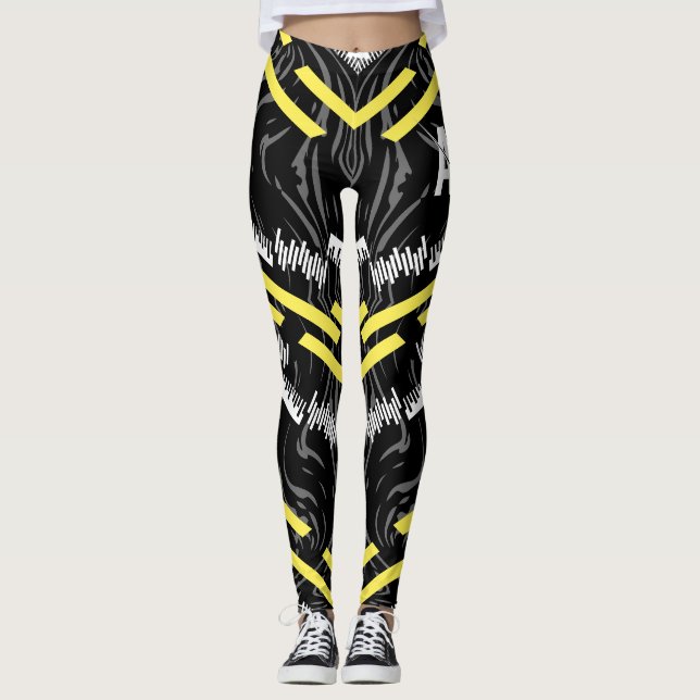 Black Camouflage AI cmo sport 1 Leggings (Vorderseite)