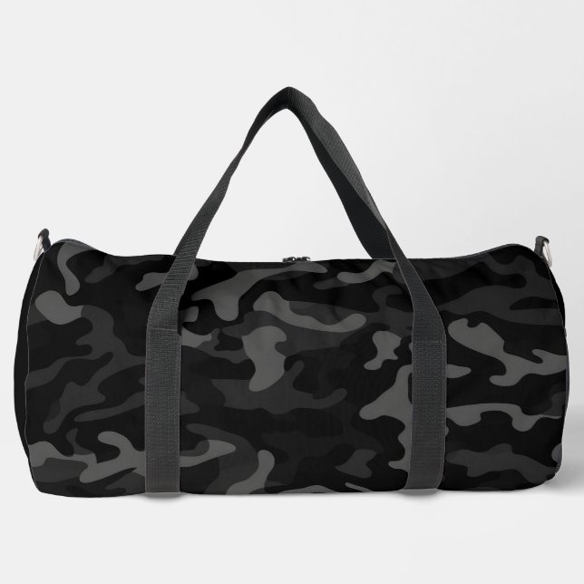 Black Camouflage Duffel Bag Duffle Bag (Vorderseite)