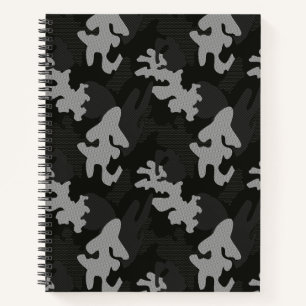 Black Camouflage Pattern Notizbuch