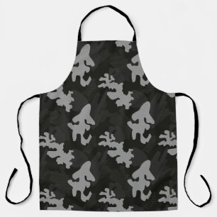 Black Camouflage Pattern Schürze