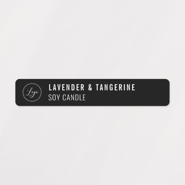Black Candle Tamper-proof Siegel Ihre Logo-Labels Etiketten (Design 1)