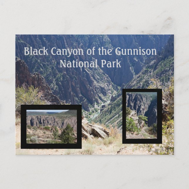 Black Canyon der Gunnison Travel Postcard Postkarte (Vorderseite)