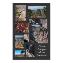 Black Canyon des Gunnison Custom Travel Poster