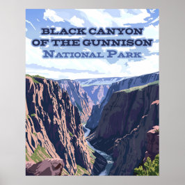 Black Canyon des Gunnison National Park CO Poster