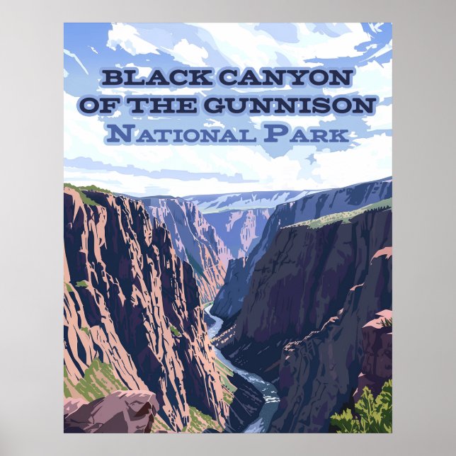 Black Canyon des Gunnison National Park CO Poster (Vorne)