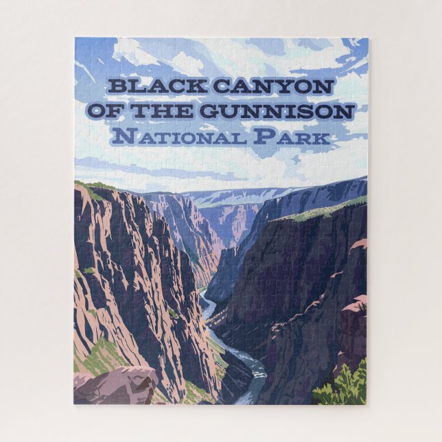 Black Canyon des Gunnison National Park CO Puzzle (Vertikal)