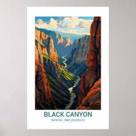 Black Canyon National Park Colorado USA Poster