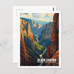 Black Canyon National Park Colorado USA Postkarte