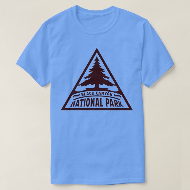 Black Canyon National Park Tree Triangle Brown T-Shirt (Design vorne)