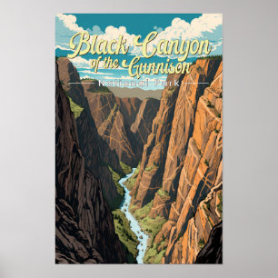 Black Canyon Of The Gunnison National Park Kunst Poster