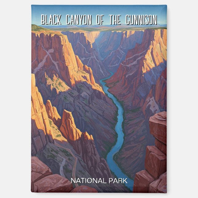 Black Canyon of the Gunnison National Park Travel Magnet (Vorderseite)