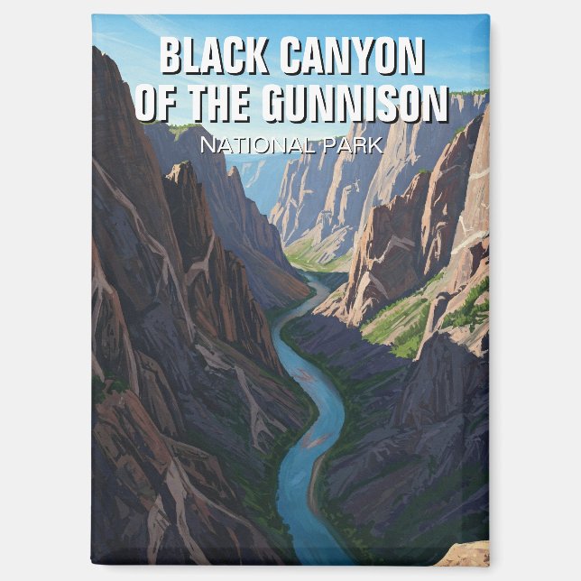 Black Canyon of the Gunnison National Park Travel Magnet (Vorderseite)