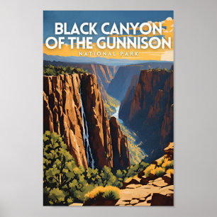 Black Canyon of the Gunnison National Park Travel Poster