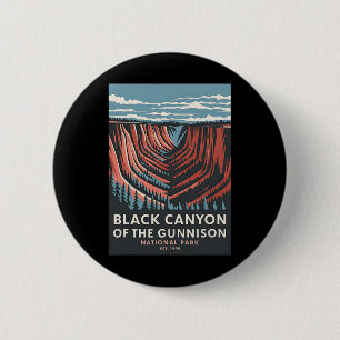 Black Canyon Of The Gunnison Nationalpark Vintage Button