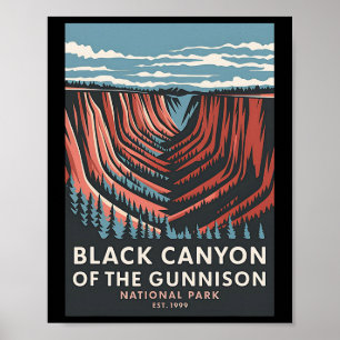 Black Canyon Of The Gunnison Nationalpark Vintage Poster