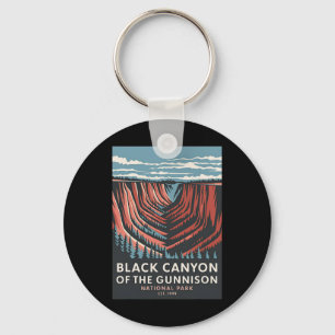 Black Canyon Of The Gunnison Nationalpark Vintage Schlüsselanhänger