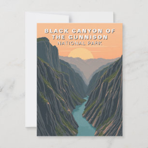 Black Canyon of the Gunnison Reise USA Postkarte