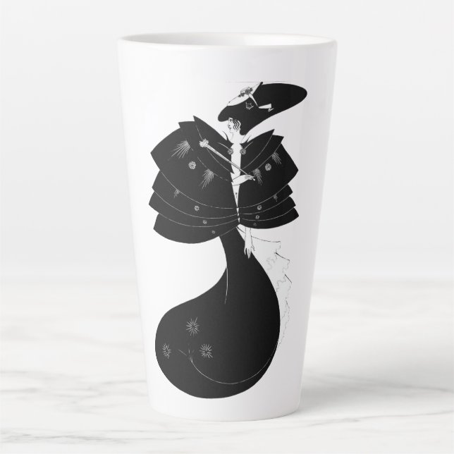Black Cape Art Nouveau Milchtasse (Vorderseite)