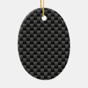 Black Carbon Fiber Stil Print Background Keramik Ornament