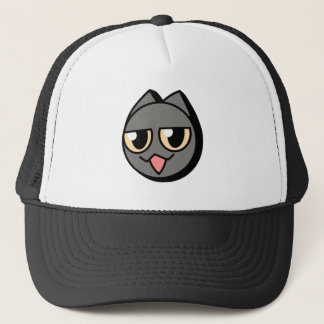 Black Cartoon Cat Truckerkappe