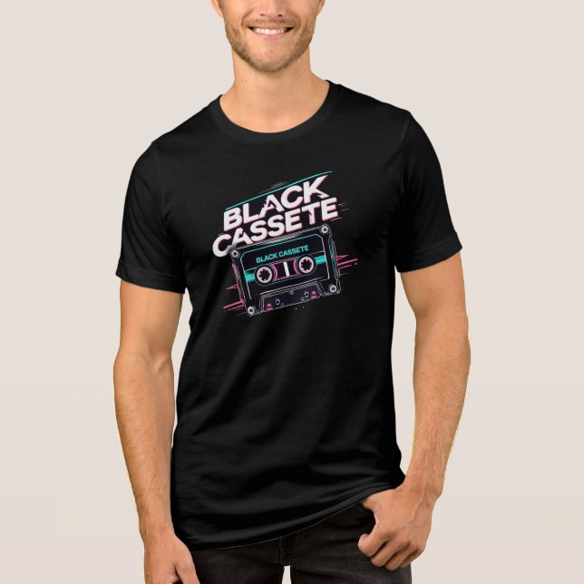'Black Cassette' Tri-Blend Shirt (Vorderseite)