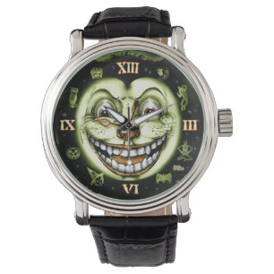 Black Cat 13 Clock Halloween Armbanduhr