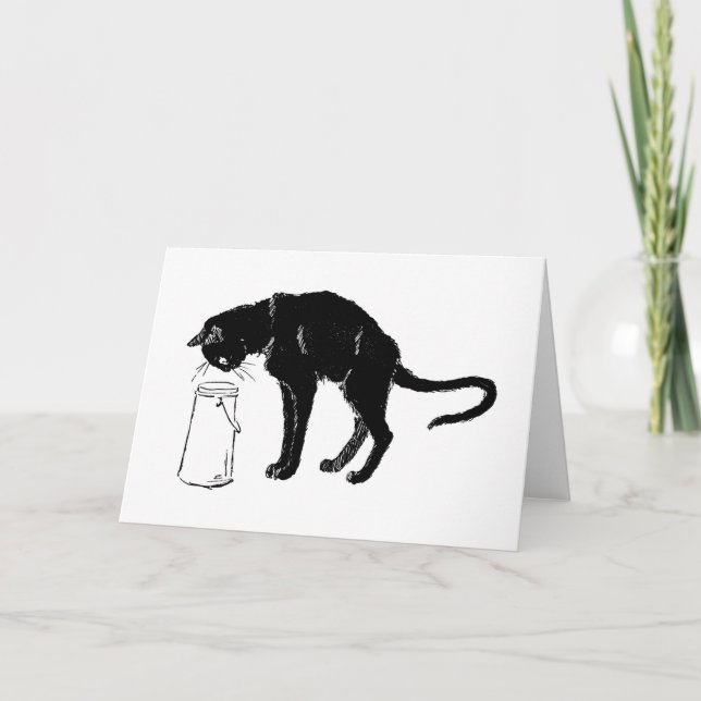 Black Cat, Alexandre Steinlen Karte (Vorderseite)