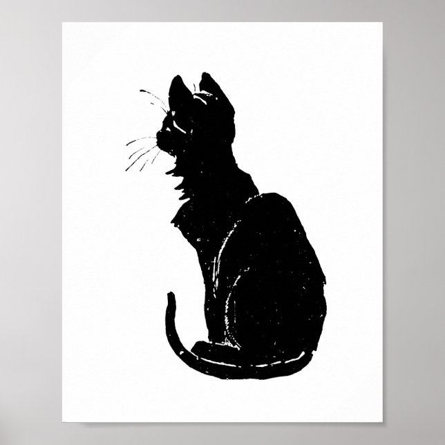 Black Cat, Alexandre Steinlen Poster (Vorne)