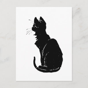 Black Cat, Alexandre Steinlen Postkarte