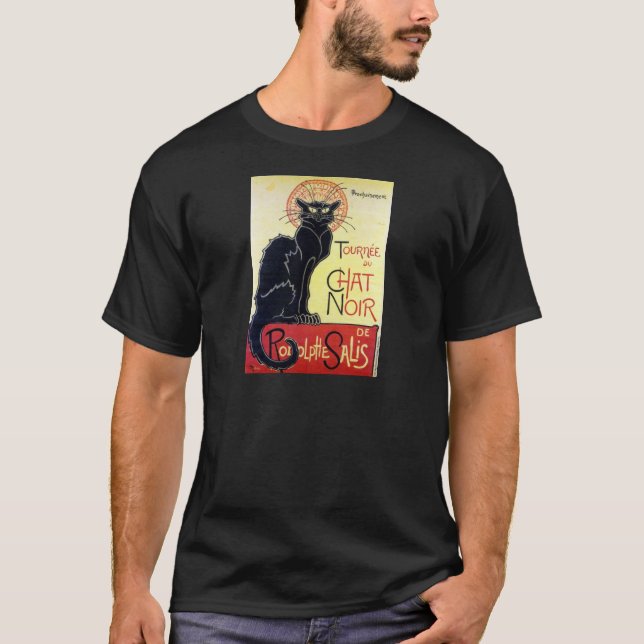 Black Cat, Alexandre Steinlen T-Shirt (Vorderseite)