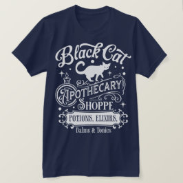 Black Cat Apothecary Halloween T-Shirt