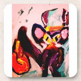 Black cat autumn room getränkeuntersetzer