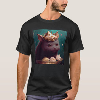 Black Cat Axolotl Chocolate T-Shirt