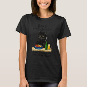 Black Cat Backyard Bar Girl T-Shirt