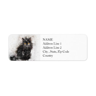 Black Cat Beauty | ABSTRAKT | Wasserfarbe