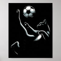 Black Cat Bicycle Kick - Fußballfans Frauen Männer