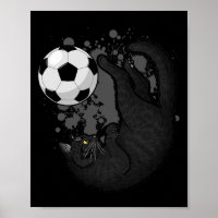 Black Cat Bicycle Kick - Fußballfans Frauen Männer