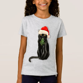 Black Cat Bombay Rasse Weihnachtsweihnachtszeit T  T-Shirt