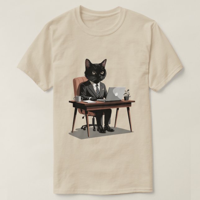 Black Cat BOSS T-Shirt (Design vorne)