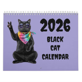 Black Cat Calendar Kalender