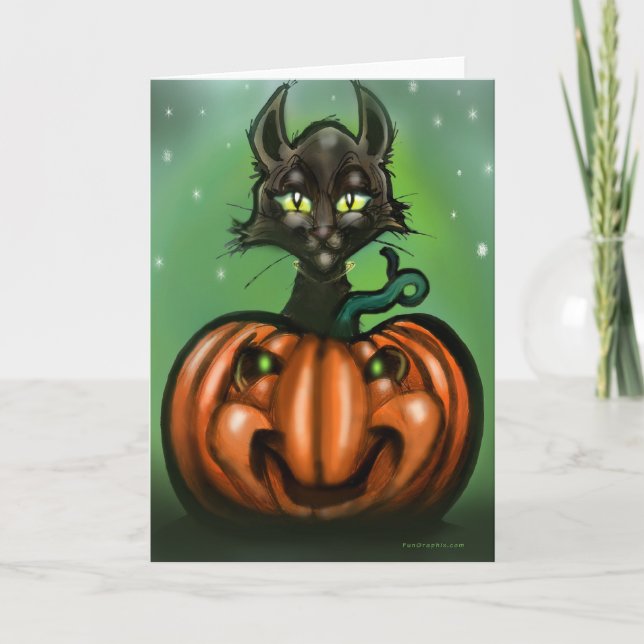 Black Cat Cards Karte (Vorderseite)
