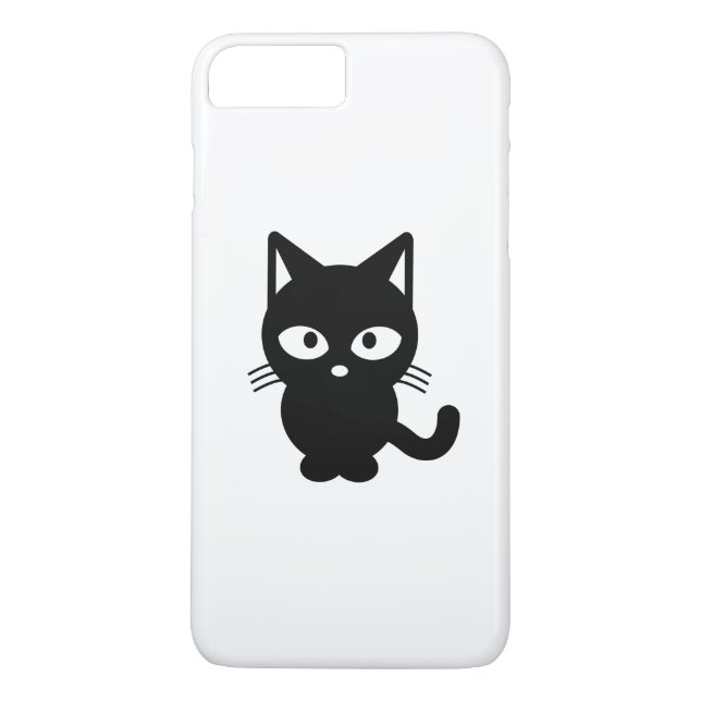Black Cat Cartoon Case-Mate iPhone Hülle (Rückseite)